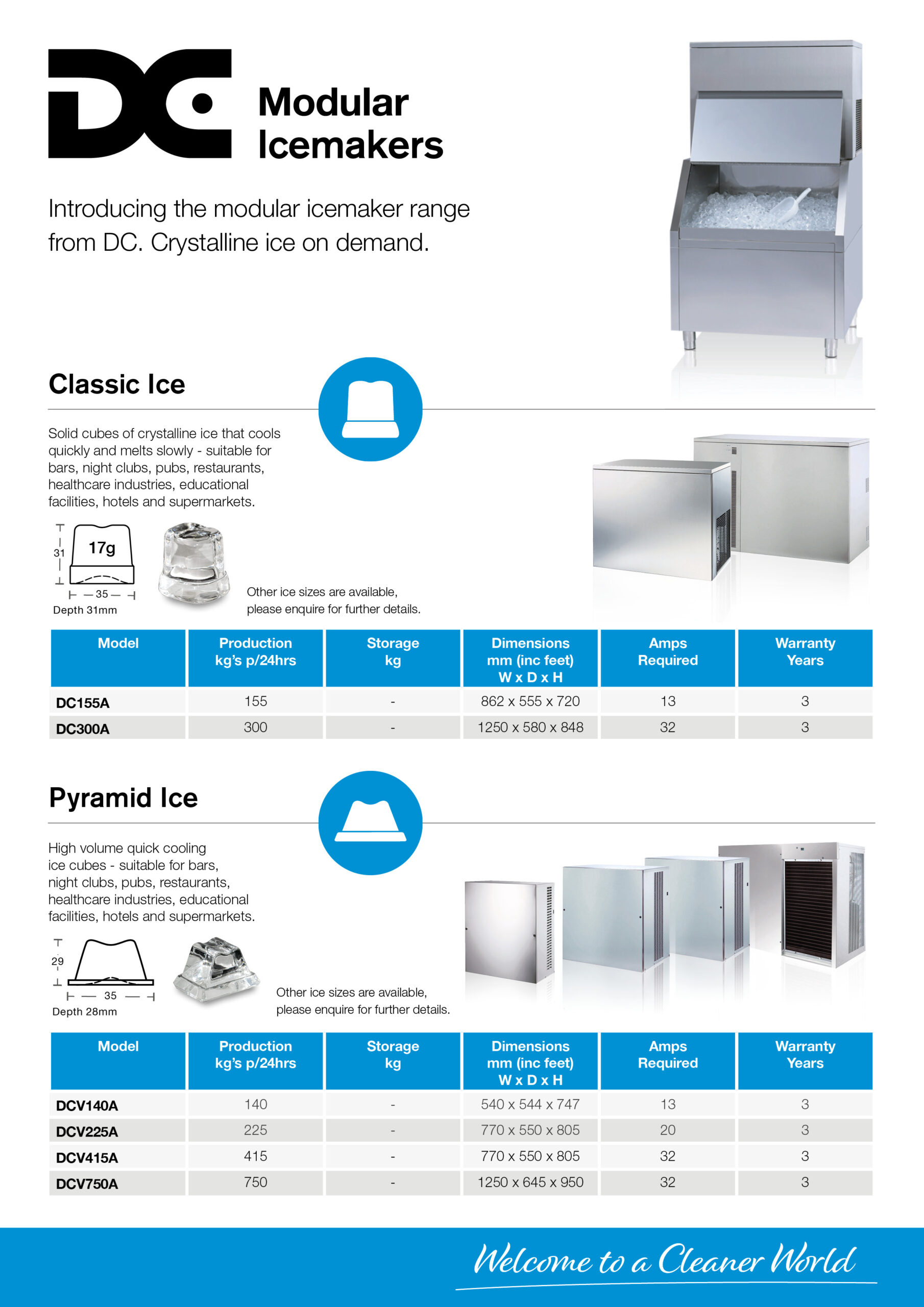 DC Products Modular Icemakers flyer