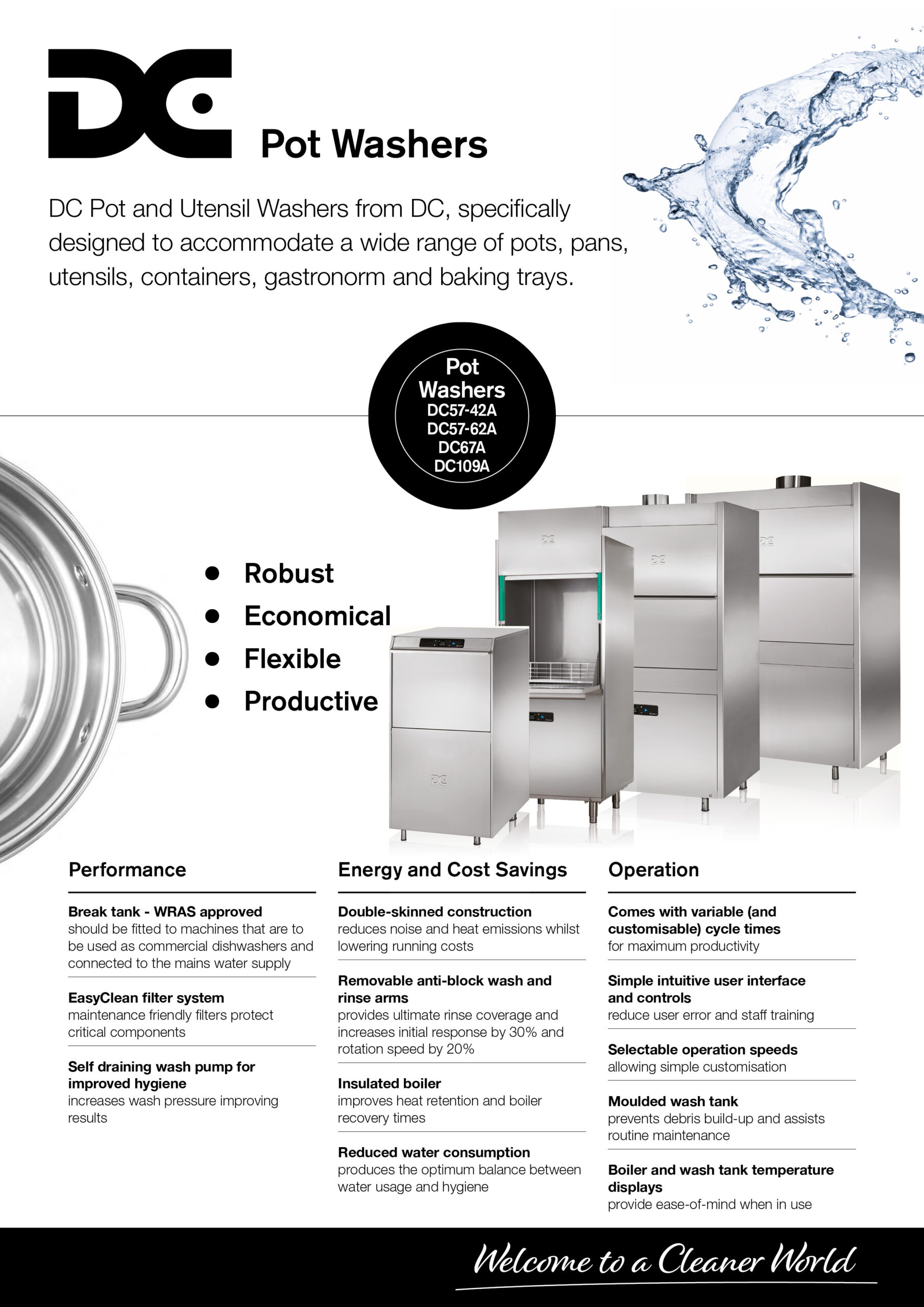 DC Products Pot Washers flyer