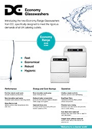 Preview image for DC Products Economy Glasswashers flyer