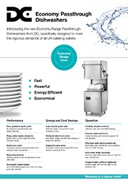 Preview image for DC Products Economy Passthrough Dishwashers flyer