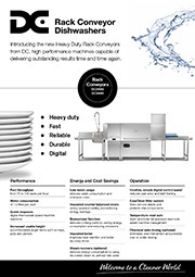 DC Products Heavy Duty Rack Conveyor Dishwashers preview image