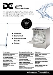 Preview image for DC Products Optima Glasswashers flyer