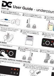 DC Products Undercounter Warewasher Quick Start Guide preview image